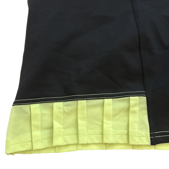 Antigua Golf Pleated Athletic Skort Black Yellow w Pockets Size L - Picture 3 of 11